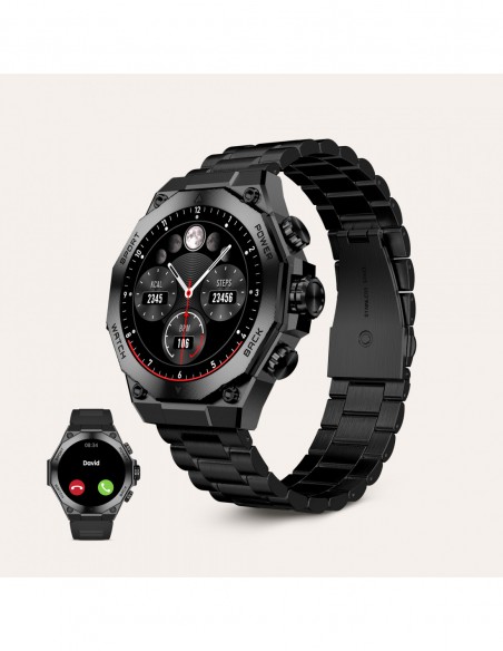 RELOJ INTELIGENTE SMARTWATCH TITANIUM NEGRO