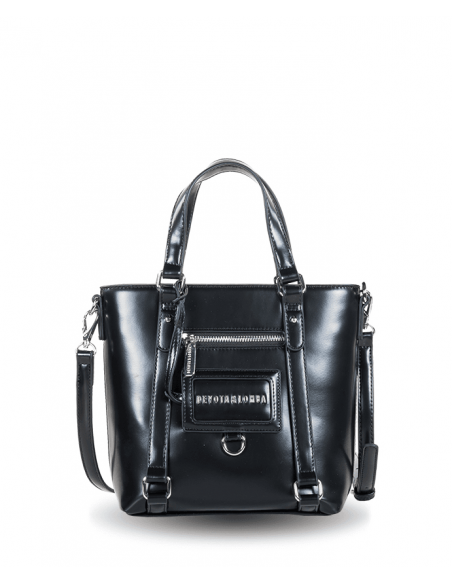 BOLSO DOS ASAS Y BANDOLERA DEVOTA & LOMBA INSERT NEGRO