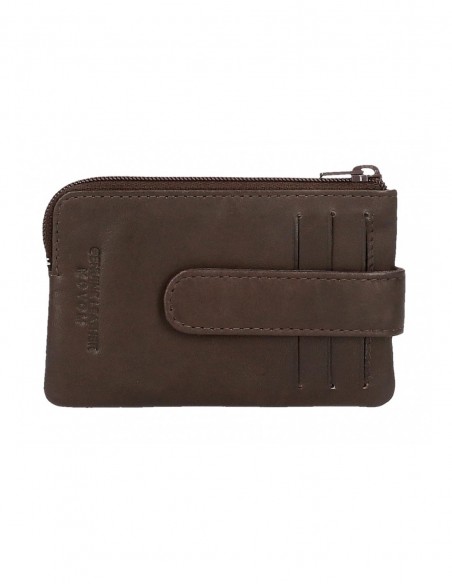 MONEDERO MOVOM FANTASY CON TARJETERO MARRÓN