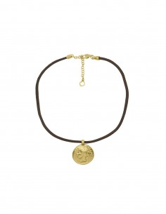 COLLAR ROSALIE ORO CORTO...