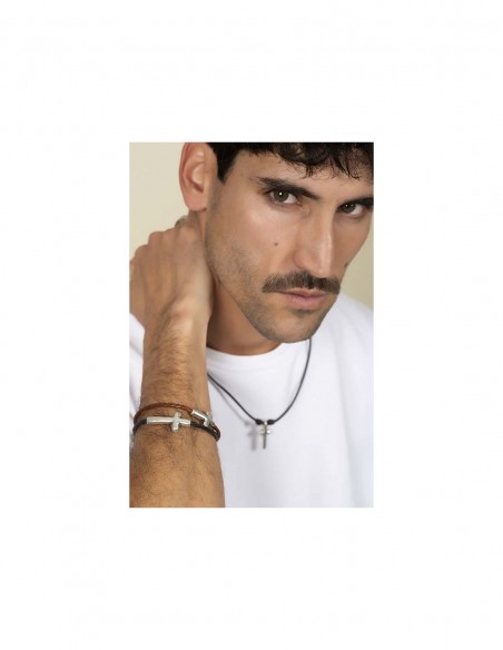 PULSERA AMÉN CICLÓN MARRÓN