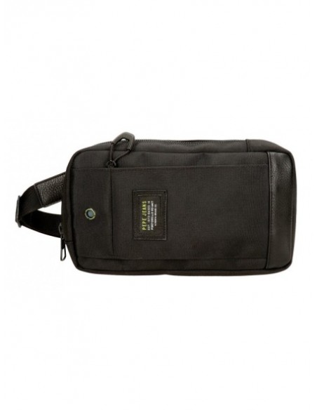 BANDOLERA RIÑONERA PEPE JEANS LEIGHTON NEGRA