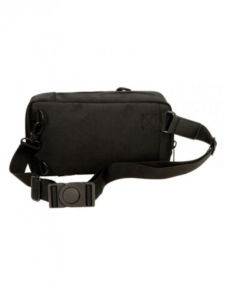 BANDOLERA RIÑONERA PEPE JEANS LEIGHTON NEGRA