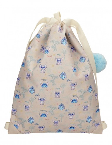 MOCHILA SACO STITCH CUDDLE ME HAPPY
