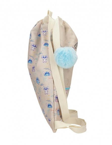 MOCHILA SACO STITCH CUDDLE ME HAPPY
