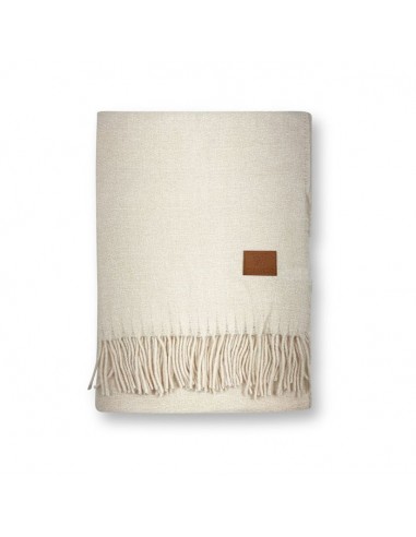 BUFANDA CARAMELO LISA CON CERRAS