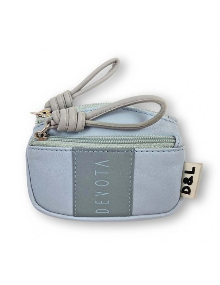 MONEDERO TARJETERO PIEL DEVOTA & LOMBA PEQUEÑO PAULO