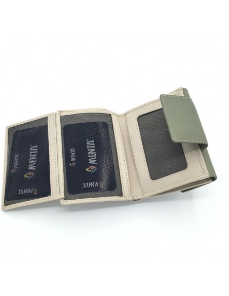 CARTERA BILLETERO PIEL MENTA MANILA