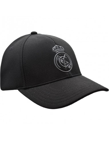 GORRA REAL MADRID ADULTO NEGRA ESCUDO