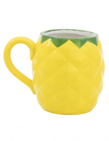 TAZA CERÁMICA STITCH PIÑA 3D 420 ML