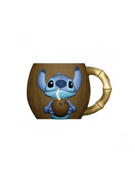TAZA CERÁMICA 3D 420ML STITCH COCONUT
