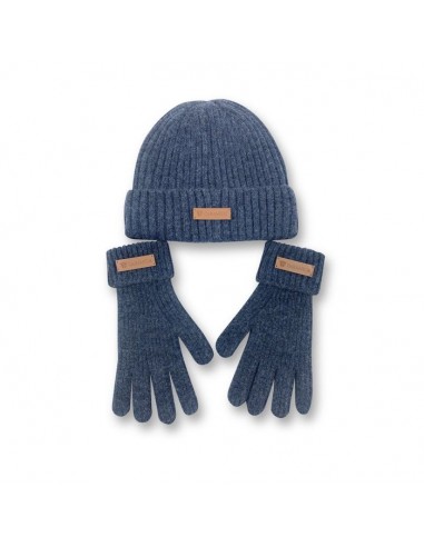 CONJUNTO GORRO Y GUANTES UNISEX CARAMELO