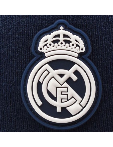 GORRO REAL MADRID AZUL MARINO RAYAS
