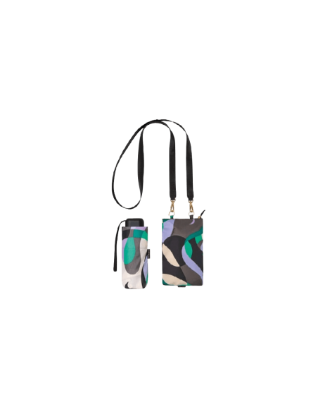 PARAGUAS PLEGABLE PIERRE CARDIN CON BOLSO ESTAMPADO  PUCCI