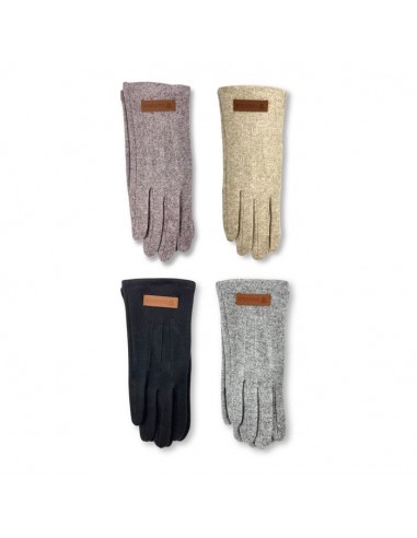 GUANTES TEJIDO MUJER LISO CARAMELO