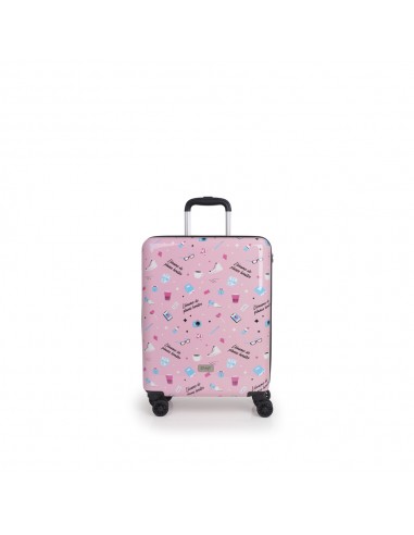 MALETA CABINA MR. WONDERFUL LIFE ROSA