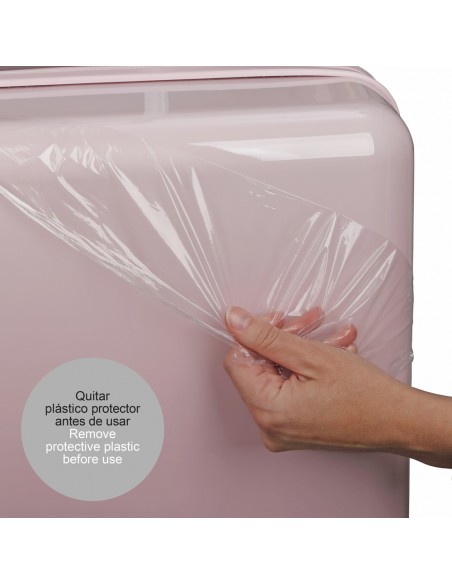 MALETA CABINA MR. WONDERFUL LIFE ROSA