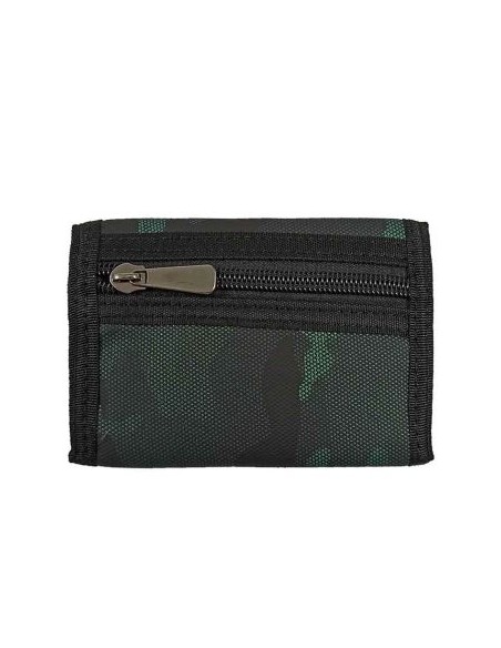 CARTERA BILLETERO JUVENIL NYLON CAMUFLAJE VERDE CHARRO