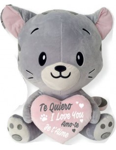 PELUCHE GATO GRIS CON...