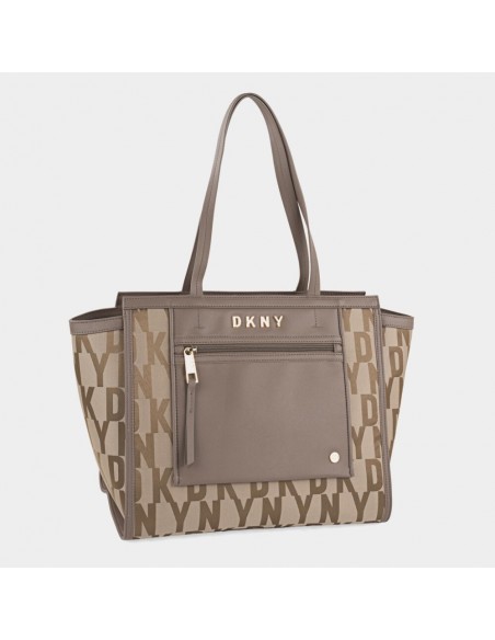 BOLSO SHOPPER ICONIC SS DKNY TAUPE