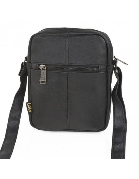 BANDOLERA PIEL STEENS LOIS NEGRA