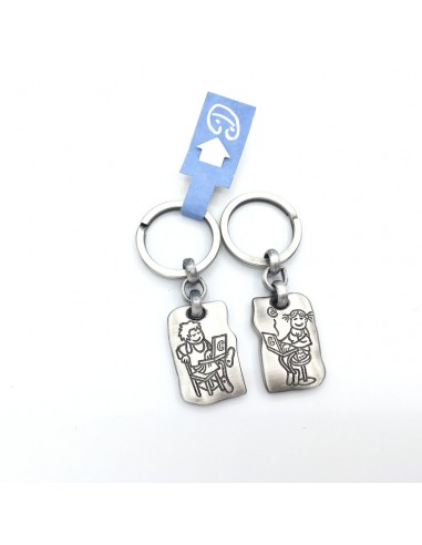 LLAVERO DOBLE INFORMÁTICOS METAL