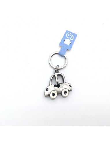 LLAVERO COCHE ESMALTE BLANCO Y NEGRO...