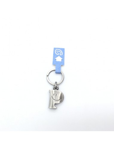 LLAVERO LETRA "P" SONRISA EN METAL