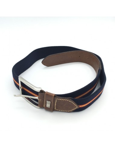 CINTURON ELASTICO ESPAÑA PIEL MARINO