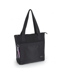 BOLSO SHOPPER AROA GABOL NEGRO
