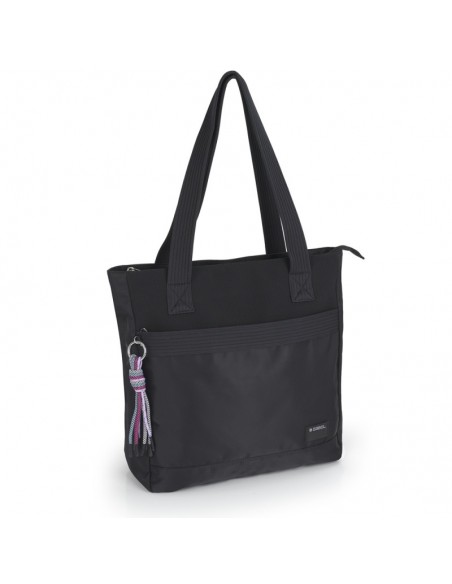 BOLSO SHOPPER AROA GABOL NEGRO