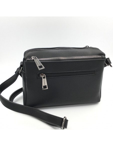 BOLSO BANDOLERA TRIPLE MELISA TORRENS NEGRO