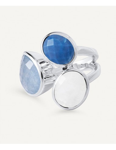 ANILLO BAHIA PIEDRAS NATURALES AZUL...