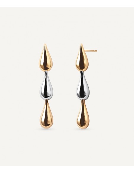 PENDIENTES DROP BICOLOR VIDAL & VIDAL