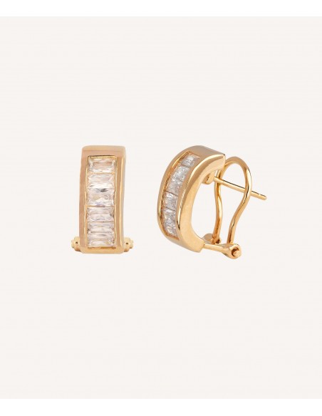 PENDIENTES CIRCONITAS BAGUETTE VIDAL & VIDAL