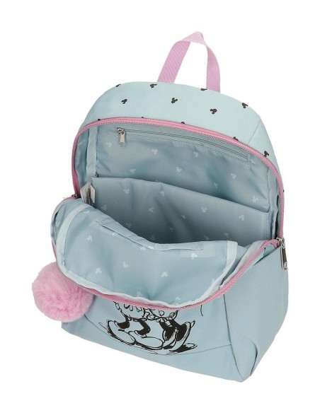 MOCHILA CASUAL MICKEY Y MINNIE KISSES 35CM