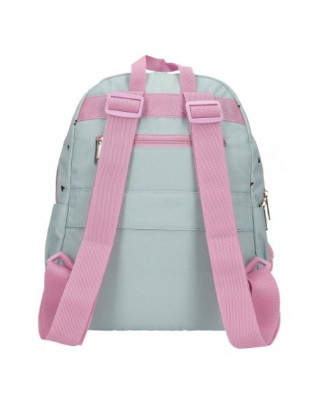 MOCHILA CASUAL MICKEY Y MINNIE KISSES 35CM