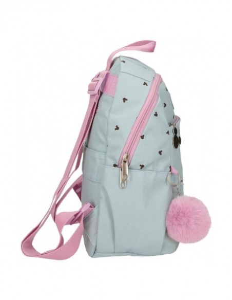 MOCHILA CASUAL MICKEY Y MINNIE KISSES 35CM
