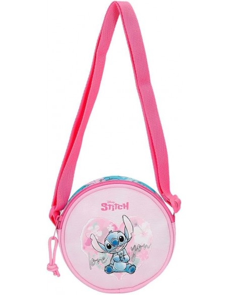 BANDOLERA REDONDA HEART STITCH PEQ.