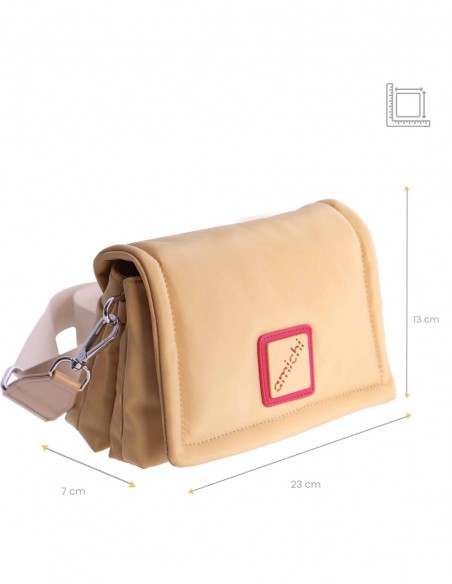 BOLSO BANDOLERA CAMEL AMICHI
