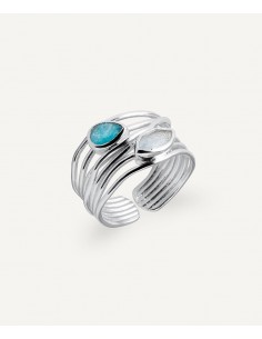ANILLO AQUA PIEDRAS...
