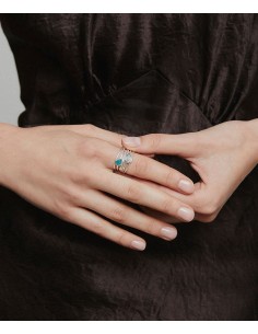 ANILLO AQUA PIEDRAS... 2