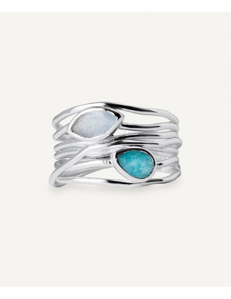 ANILLO AQUA PIEDRAS NATURALES VIDAL & VIDAL