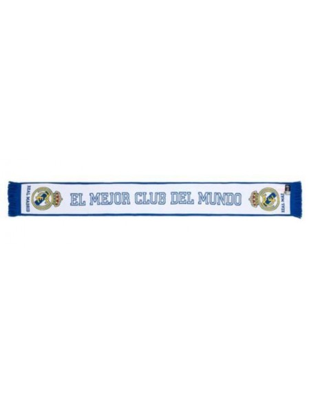 BUFANDA DOBLE REAL MADRID "EL MEJOR CLUB DEL MUNDO"