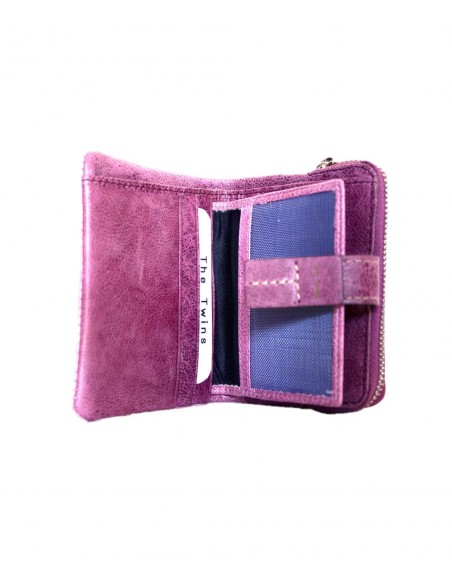 BILLETERO TARJETERO DE PIEL SOL THE TWINS  PEQ.