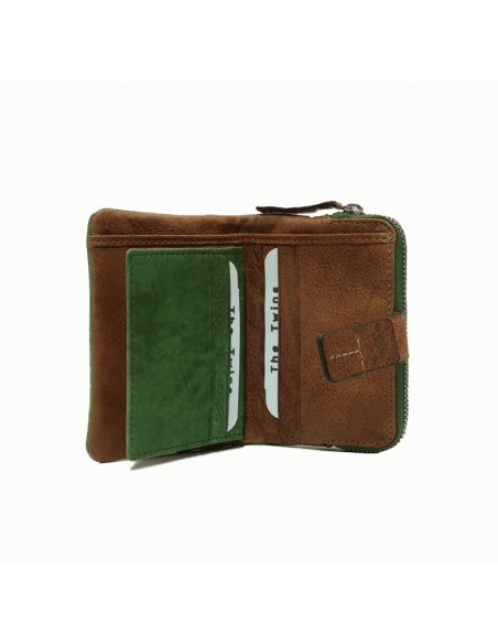 BILLETERO TARJETERO DE PIEL SOL THE TWINS  PEQ.