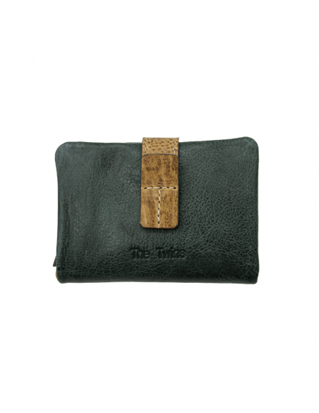 BILLETERO TARJETERO DE PIEL SOL THE TWINS MEDIANO