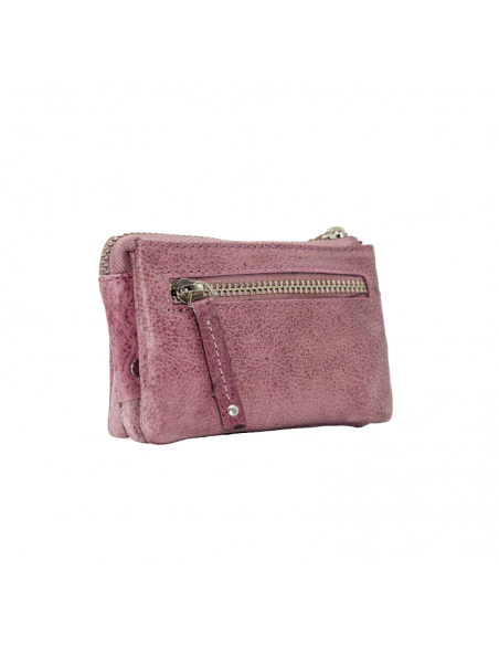 MONEDERO TRIPLE DE PIEL SOL THE TWINS