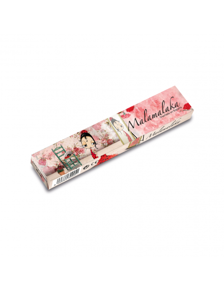 ABANICO MALAMALAKA DE MADERA NATURAL "ESA SOY YO" 23 CM.