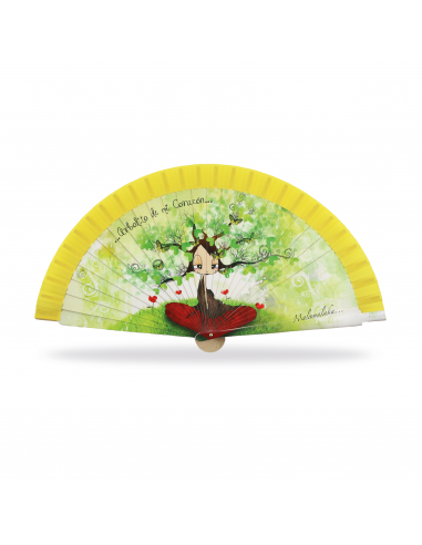 ABANICO MALAMALAKA DE MADERA NATURAL...